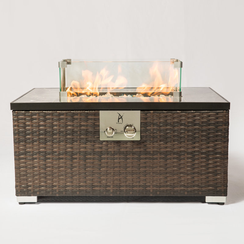 Accessoire de foyer rectangulaire rectangulaire, transparent, en verre, Lb