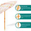 Parasol de plage 5 pi 4 po Moncher-1465453358
