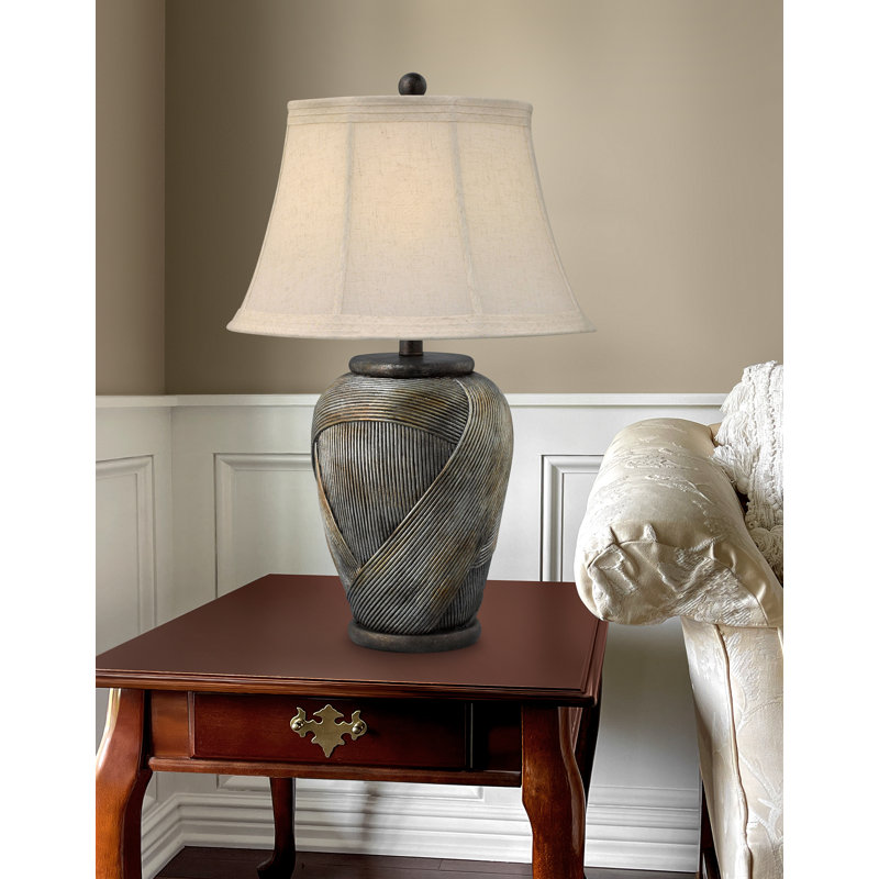 Tessere 30" Silver & Copper Medley Table Lamp