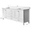 Meuble-lavabo autoportant avec cadre double en bois massif 84 po-1454501861