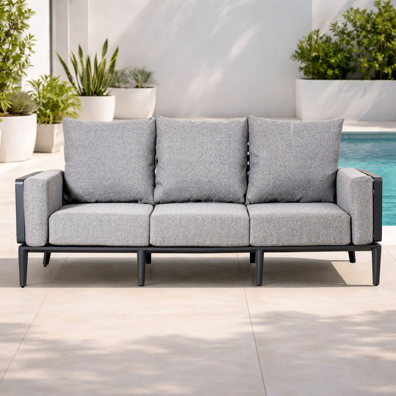 MIMO 3-seater Aluminum Outdoor Sofa with Cushions