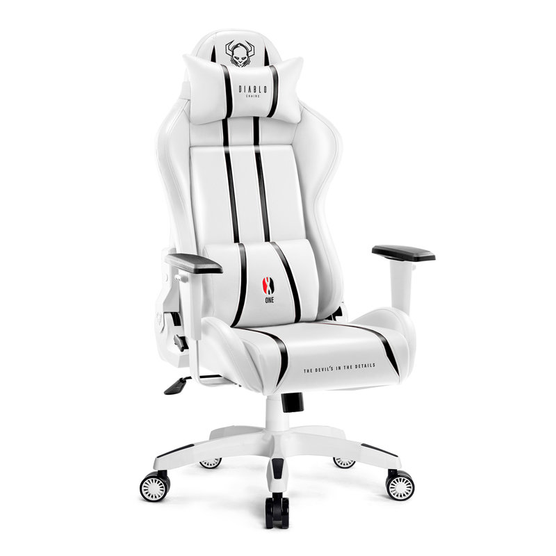 Executive Chair, White, White/Black
