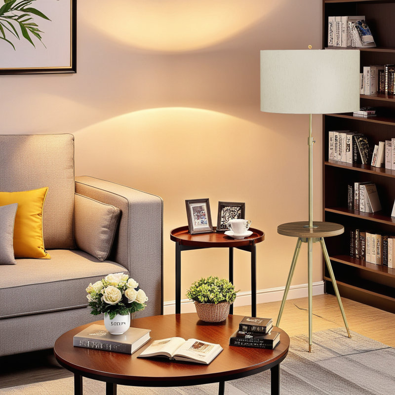 63"Floor Lamp,Gold Metal