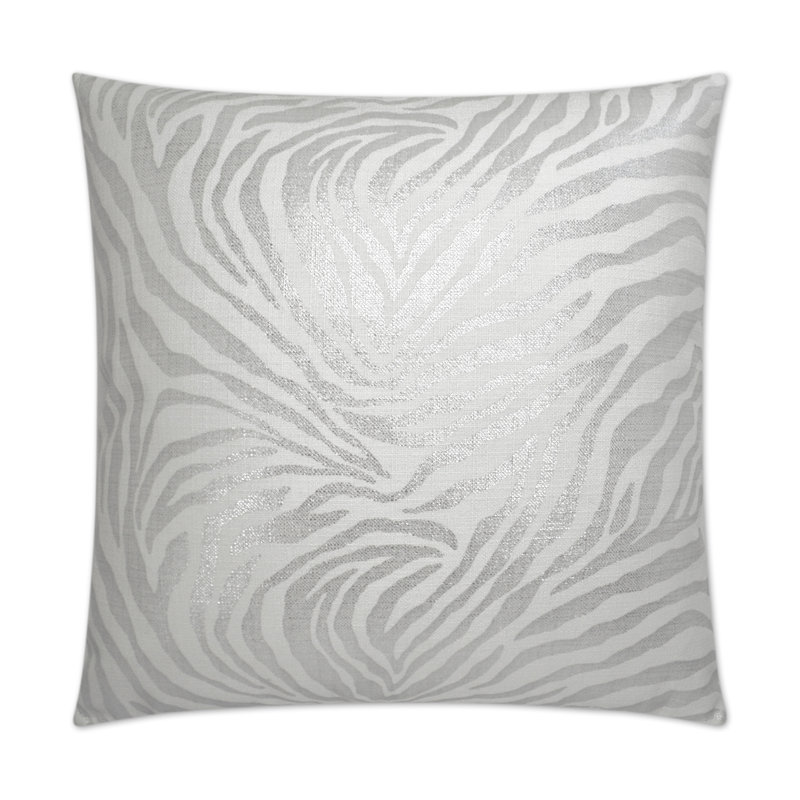 Zimbabwe Pillow Cover & Insert, Square 24", Ebony Animal Print
