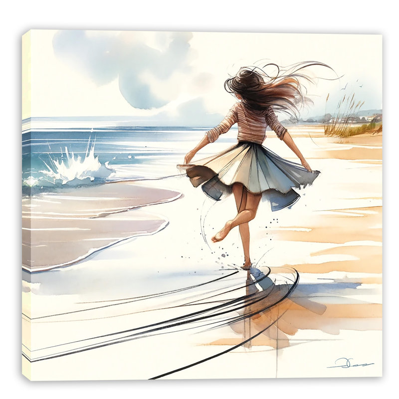 «Joyful Dance», art mural sur toile tendue, H 12 po x l 12 po x P 1 po