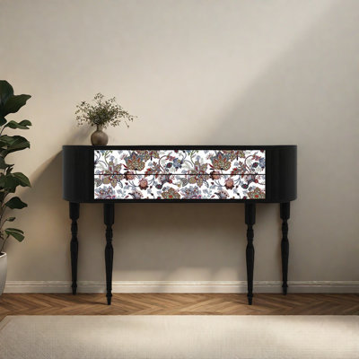 Console rétro avec 2 tiroirs
