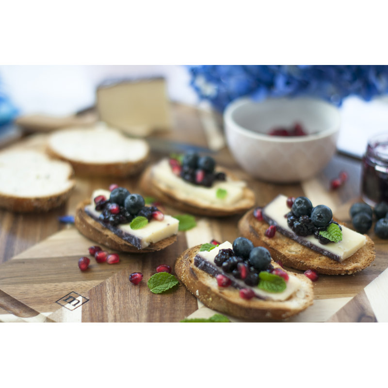 Acacia Herringbone Rectangular Carving and Cutting Board