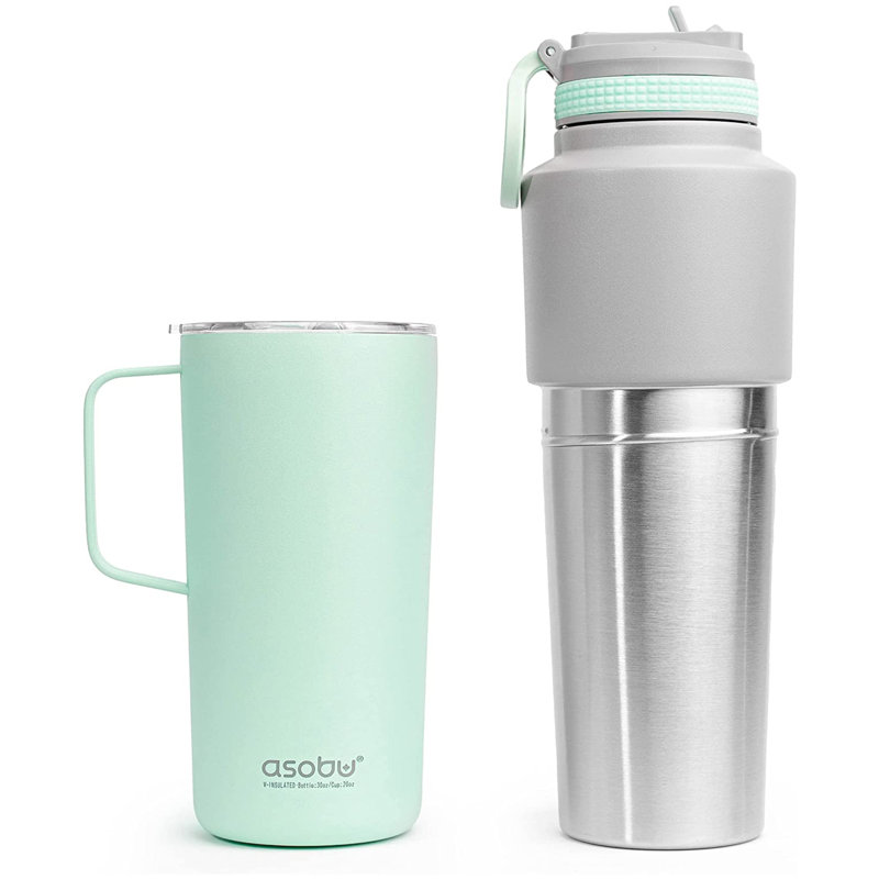 Asobu 887ml Double Wall Insulated Stainless Steel Water Bottle