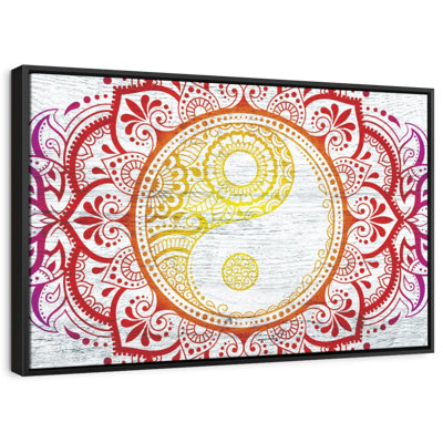 Decor Elements " Mandala Yin Yang Wall Art "