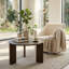 Table basse ronde ronde en bois massif Claremont-476390717