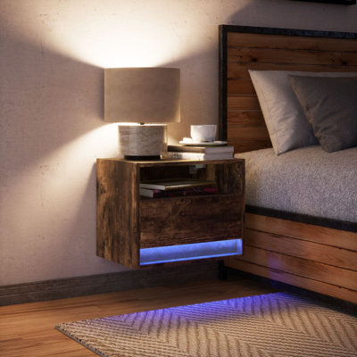 Alcea 50cm W Manufactured Wood Bedside Table