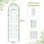 180cm W Metal Arched Trellis