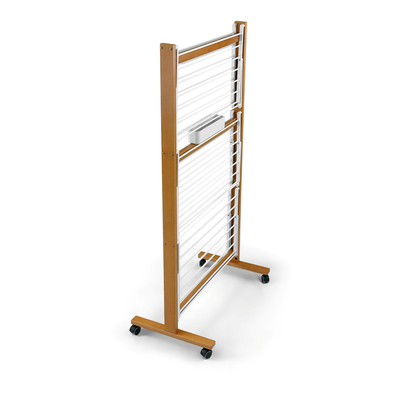 Beech Wood Foldable Rolling Drying Rack