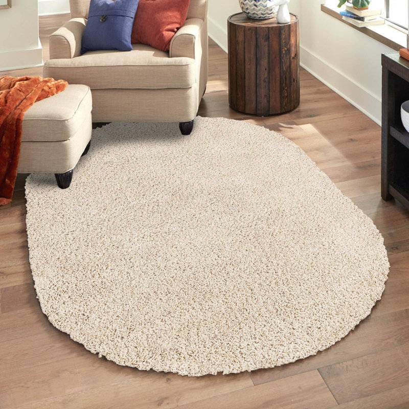 Tapis beige, Beige, Rond 10pi