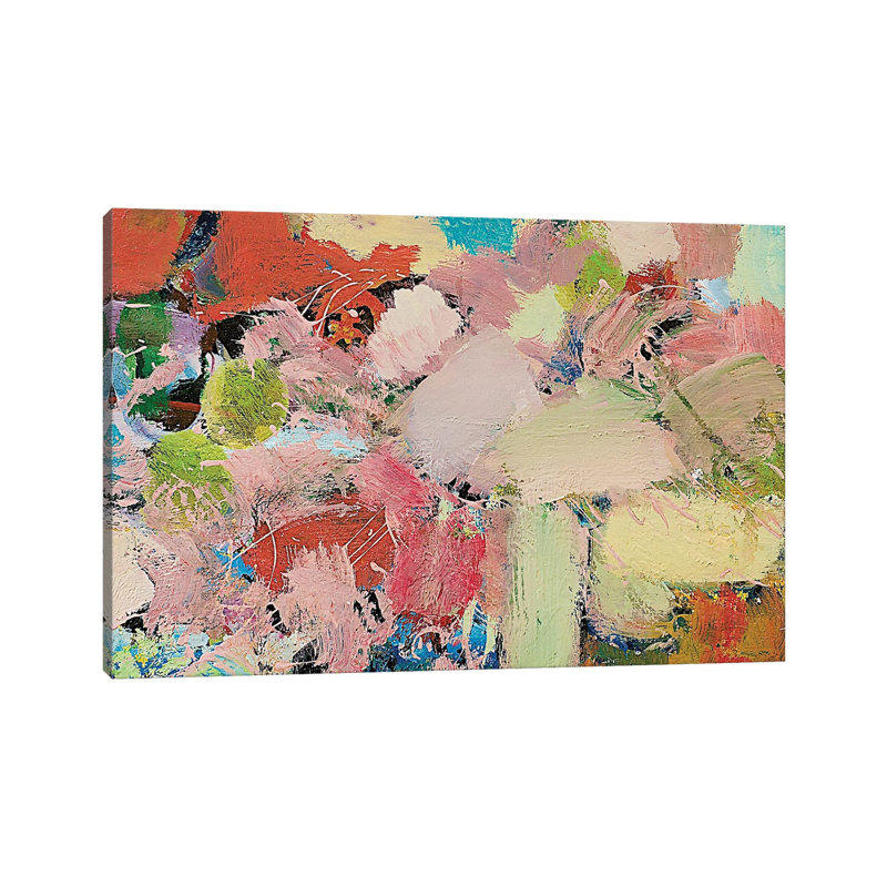 Azaleas 1 Piece Wrapped Canvas Wall Art, 20.32 cm H x 30.48 cm W