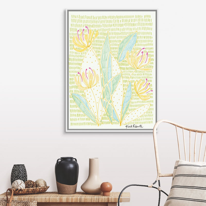« Honey bunches » par Kait Roberts-impression sur toile, Toile blanche encadrée, H 42 po x l 32 po x P 1,75 po