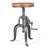 Jenaiah Swivel Adjustable Height Counter Stool with Metal Frame