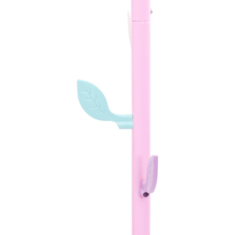Tusten Iron Freestanding Coat Rack, Pink