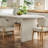 63" to 78.7″ Extendable Oval Wood Dining Table for 4-6 Seats-119710941
