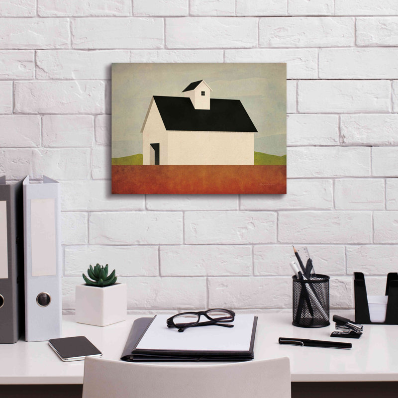 «Fall Barn» par Ryan Fowler, H 12 po x l 16 po x P 0,75 po