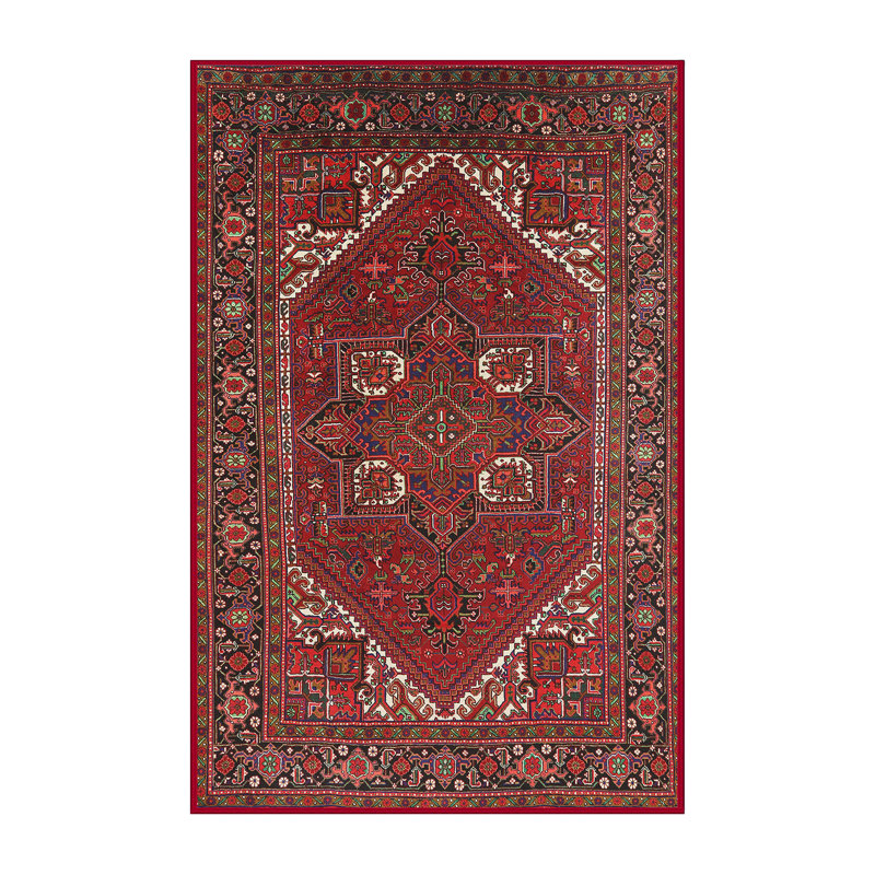 Tapis oriental rouge / noir / crème Harrisburg, Rectangle 2 pi x 3 pi