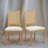 Elegant Louis XVI Dining Chairs With Rattan Back (Set Of 2) - Upholstered Linen Seats,Solid Wood Frame, Antique Finish, Rattan Backrest-1711527876