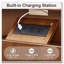 Table de chevet avec station de recharge et 2 tiroirs avec tablette-798318772