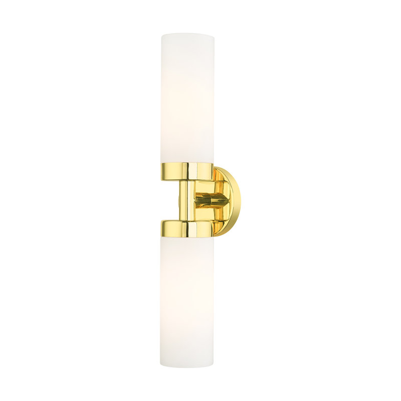 Charlesha 2 - Light Dimmable Bath Sconce, Polished Brass