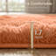 Machine Tufted Rust Indoor Shagg Area Rug-Luxurious Burnt Orange Shaggy Carpet-50748243