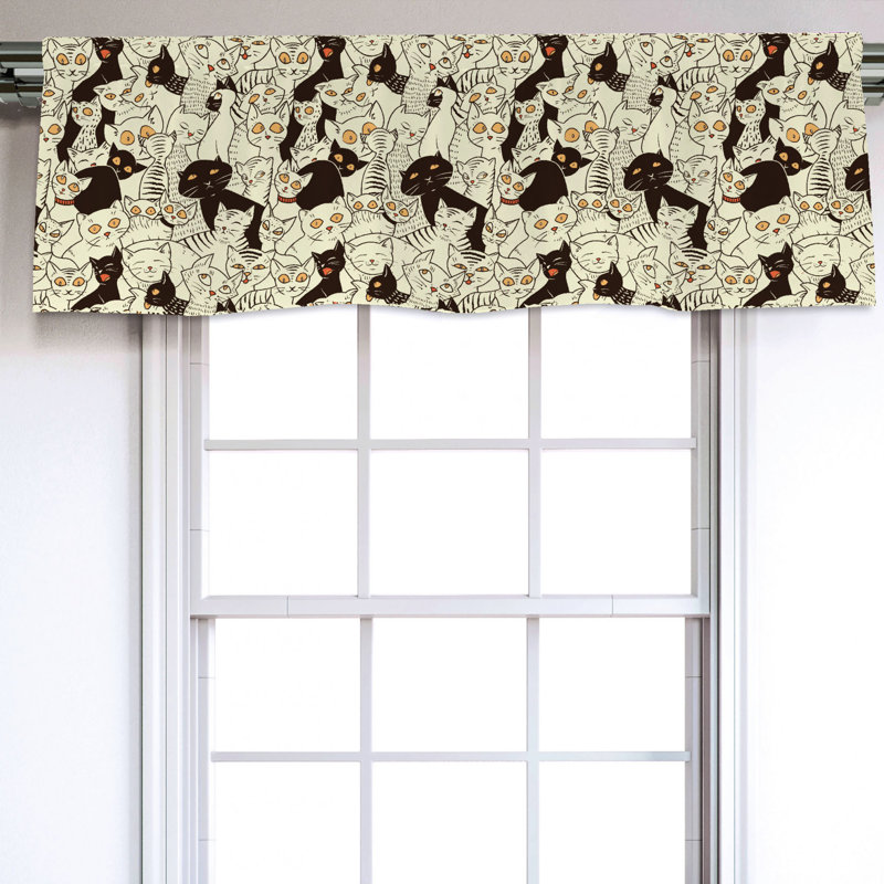Sateen Ruffled Window Valance