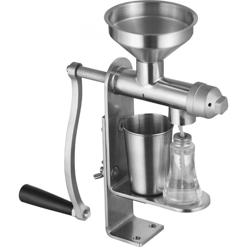 Manual Oil Press Machine, Stainless Steel Oil Extractor Machine, Detachable Oil Presser for Effortless Cleaning, Household Oil Expeller for Pressing Peanuts, Sesame Seeds, Rapeseed, Tea Seeds