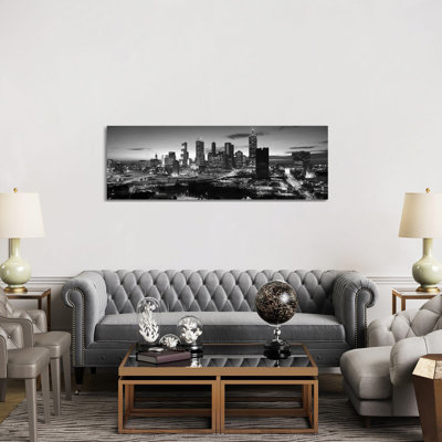 Skyscrapers in a City, Atlanta, Georgia, USA 1 Piece Wrapped Canvas Panoramic Wall Art