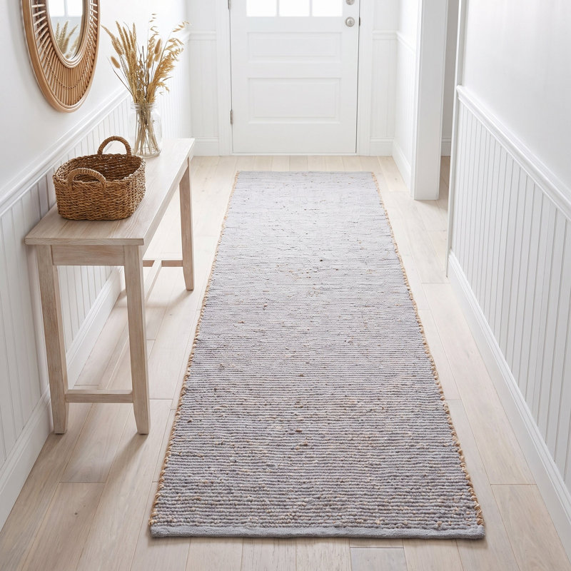 Colston Jute and Cotton Braided Farmhouse Rug, Runner 2' x 6'