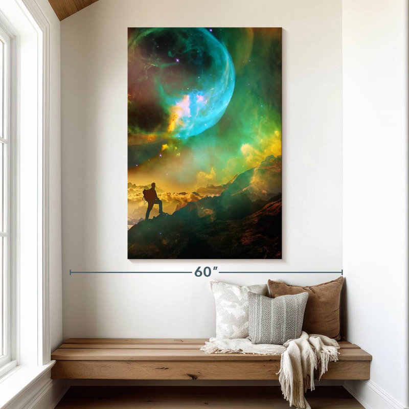 Senne Vibrant Space Hiker, 51" H x 34" W