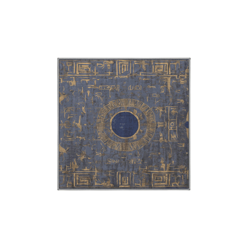 Tapis gris lavable à la machine, Carré 6 pi