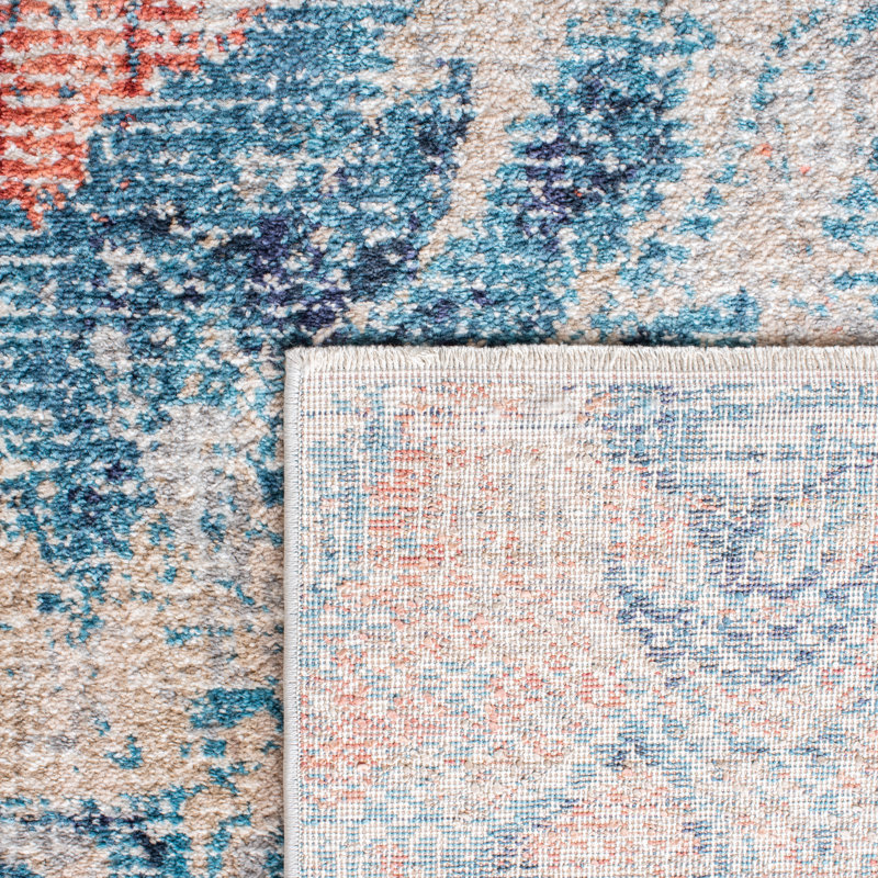 Madison Performance Abstract Rug, Round 6'7"