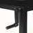 Waldmann Black Finish Adjustable Computer Desk With Black Metal Leg, 29.35" H X 47.04" W X 23.49" D