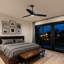 Ventilateur de plafond 52 po avec lumières DEL et télécommande-97040581-97040582