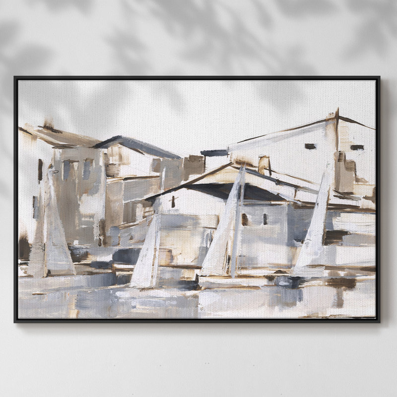 «Right Conditions I», reproduction sur toile encadrée, H 25 po x l 37 po x P 2 po, Noir