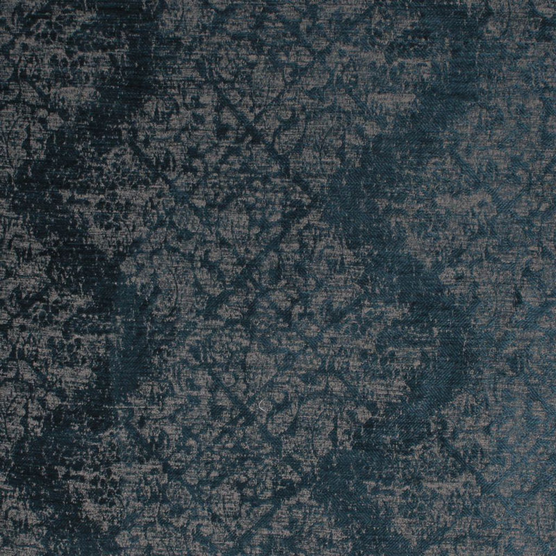 Prive Donatello Damask Fabric, Peacock