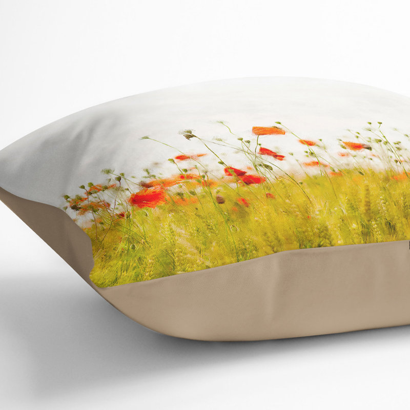 Square Throw Cushion, 55cm H x 55cm W x 20cm D, Stone