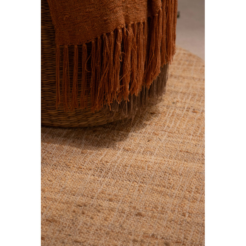 Tapis intérieur naturel tissé à la main Wabi Sabi, Rectangle de 10 pi x 14 pi