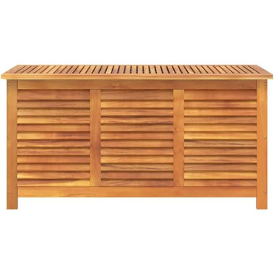 Boîte de rangement extérieure en bois avec persienne - Armoire de jardin pour meubles de patio, outils et accessoires