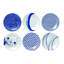 Pacific 6 Piece Appetizer Plate Set