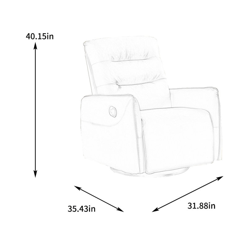 Fauteuil inclinable Scornik, Mélange de polyester orange