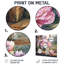 Blush pivoine et lavande Mix II - impression d'art en métal traditionnel, bouquets assortis-1247892734
