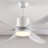 6 PCS ABS Blades  56 Ceiling Fan With Light Kit 3 Color LED Light Source, DC 6 Speed ,Remote Control Ceiling Fan  for Patio Living Room, Bedroom, Office,Indoor.(( White  )-1848013564-1848013563