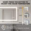 Miroir de salle de bain anti-buée à DEL sans cadre avec éclairage avant et rétroéclairé-517379490