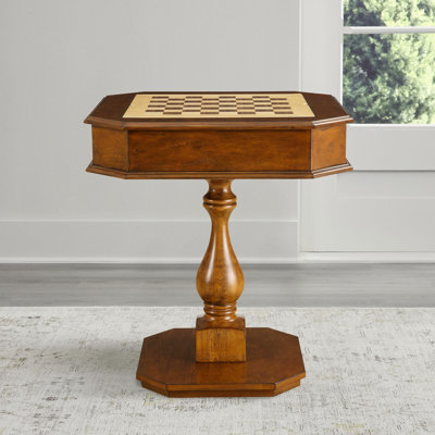 3-in-1 Game Table - Chess Table, Chess Board Table, Backgammon, Checker (Chess Fingures Not Included)