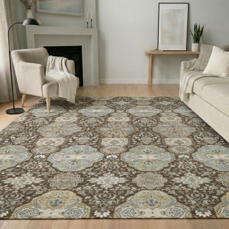 Tapis mondial lavable à la machine Mayfield AMF2484, Chocolat, 9 pi x 12 pi